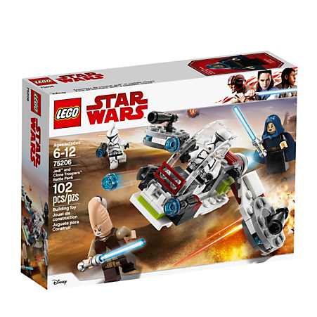 Star Wars Jedi And Clone Troopers Battle Pack - Lego Star Wars 75176 Resistance Transport Pod 2017 (600x450), Png Download