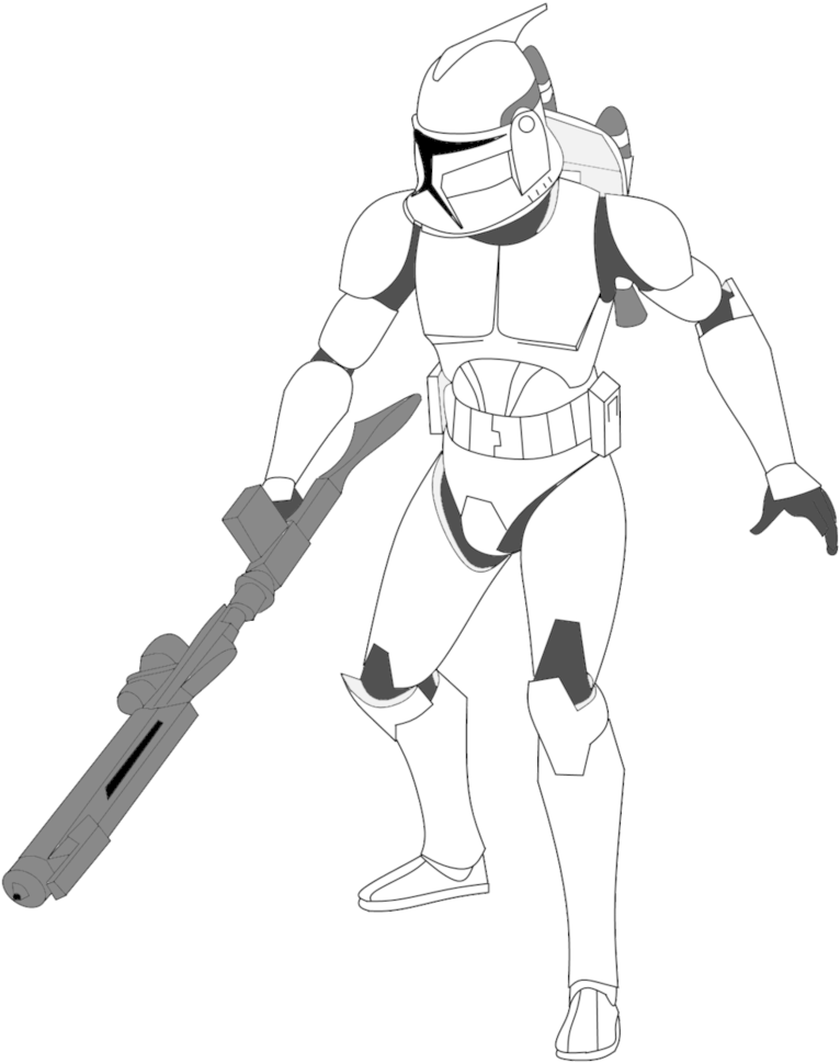 Royalty Free Library Image Result For Star Wars The - Clone Jet Trooper (795x1006), Png Download