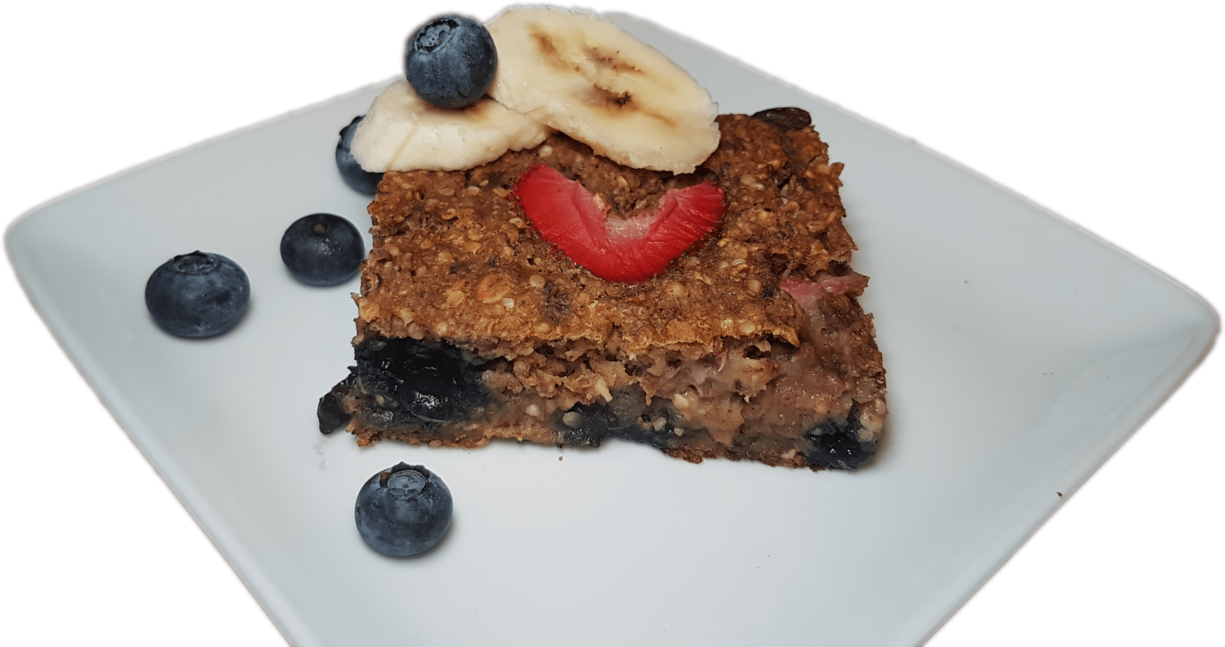 Banana Berry Baked Protein Oatmeal - Banana (4032x2268), Png Download