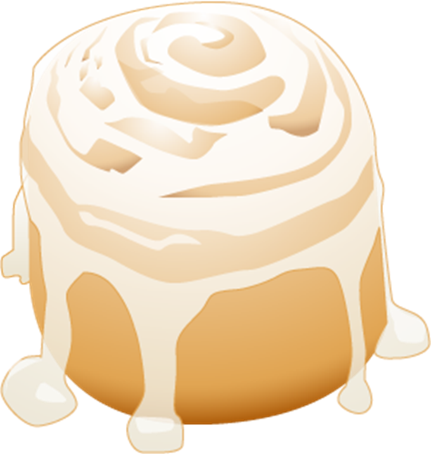 A - Cinnamon Roll Clipart Vector (475x500), Png Download