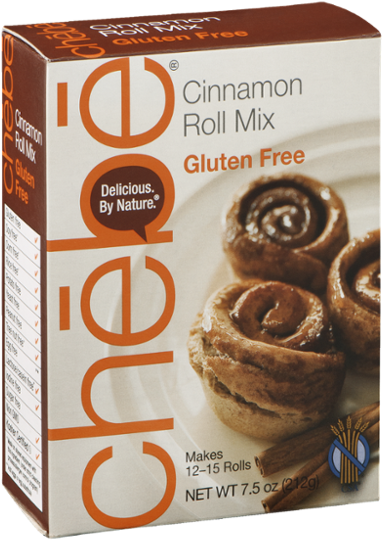 Chebe Gluten Free Cinnamon Roll Mix - 7.5 Oz Box (600x600), Png Download