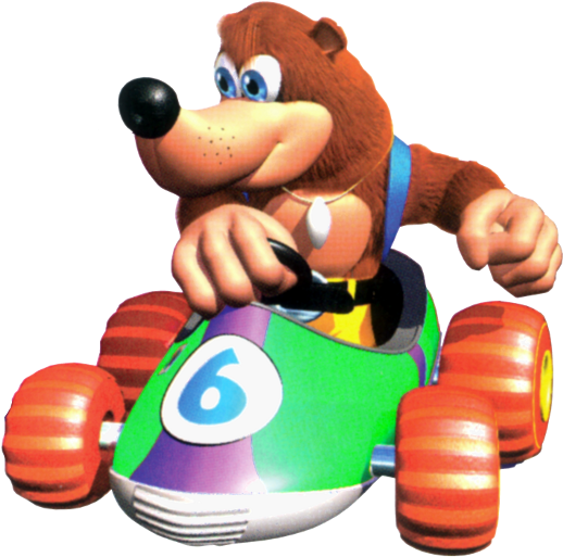 Banjo, As He Appears In Diddy Kong Racing - Diddy Kong Racing Diddy (529x525), Png Download