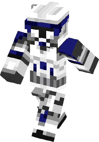 Clone Trooper Skin - Minecraft Clone Trooper Skin (317x453), Png Download