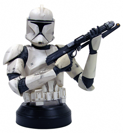 Clone Trooper - Gentle Giant Clone Trooper Mini Bust (429x465), Png Download