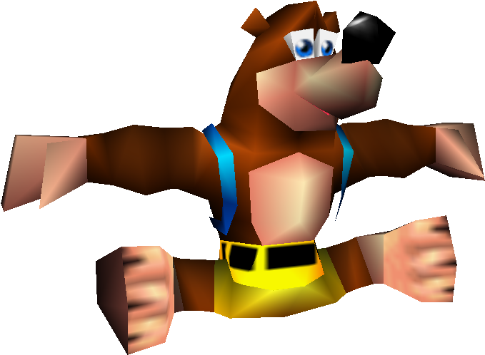 Banjo-tooie Nintendo 64 Mammal Hand Vertebrate Finger - T Pose Nintendo Characters (750x650), Png Download