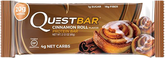 Quest Bar - Cinnamon Roll - Quest Bar 12 Bars Cinnamon Roll (diet (1111x736), Png Download