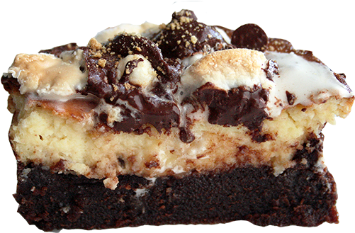 Cheesecake Brownie - Chocolate Cake (500x500), Png Download