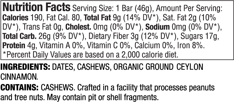 10 Pack Cinnamon Roll - Nutrition Facts (840x474), Png Download