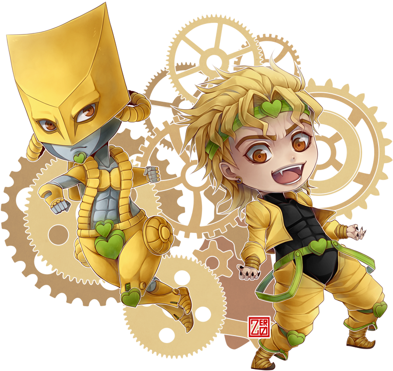 Za Warudo Chibi - Dio And The World Chibi (835x778), Png Download