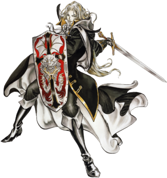 Alucard - Castlevania Symphony Of The Night Personagens (350x400), Png Download