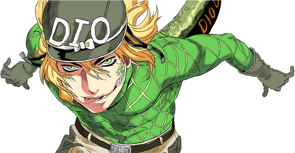Render Anime Jojo - Diego Brando (1024x522), Png Download