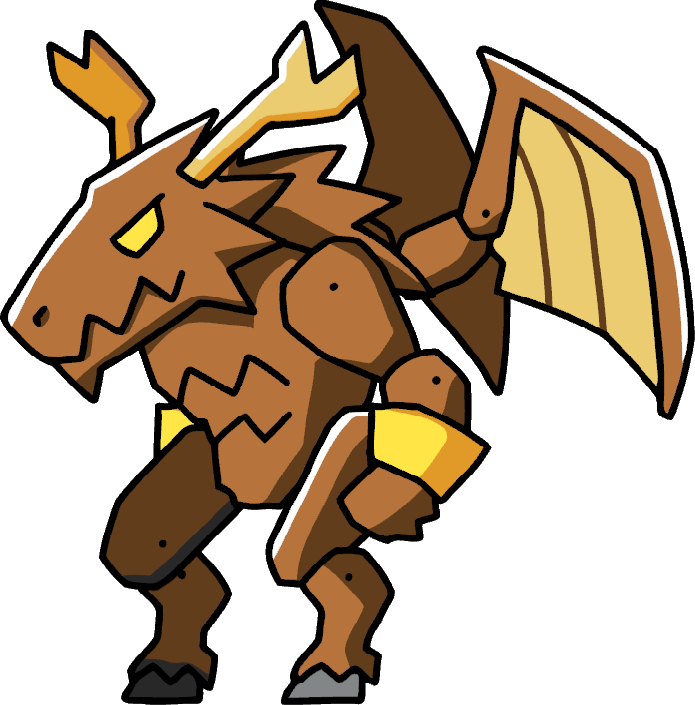 Jersey Devil - Scribblenauts Devil (695x705), Png Download