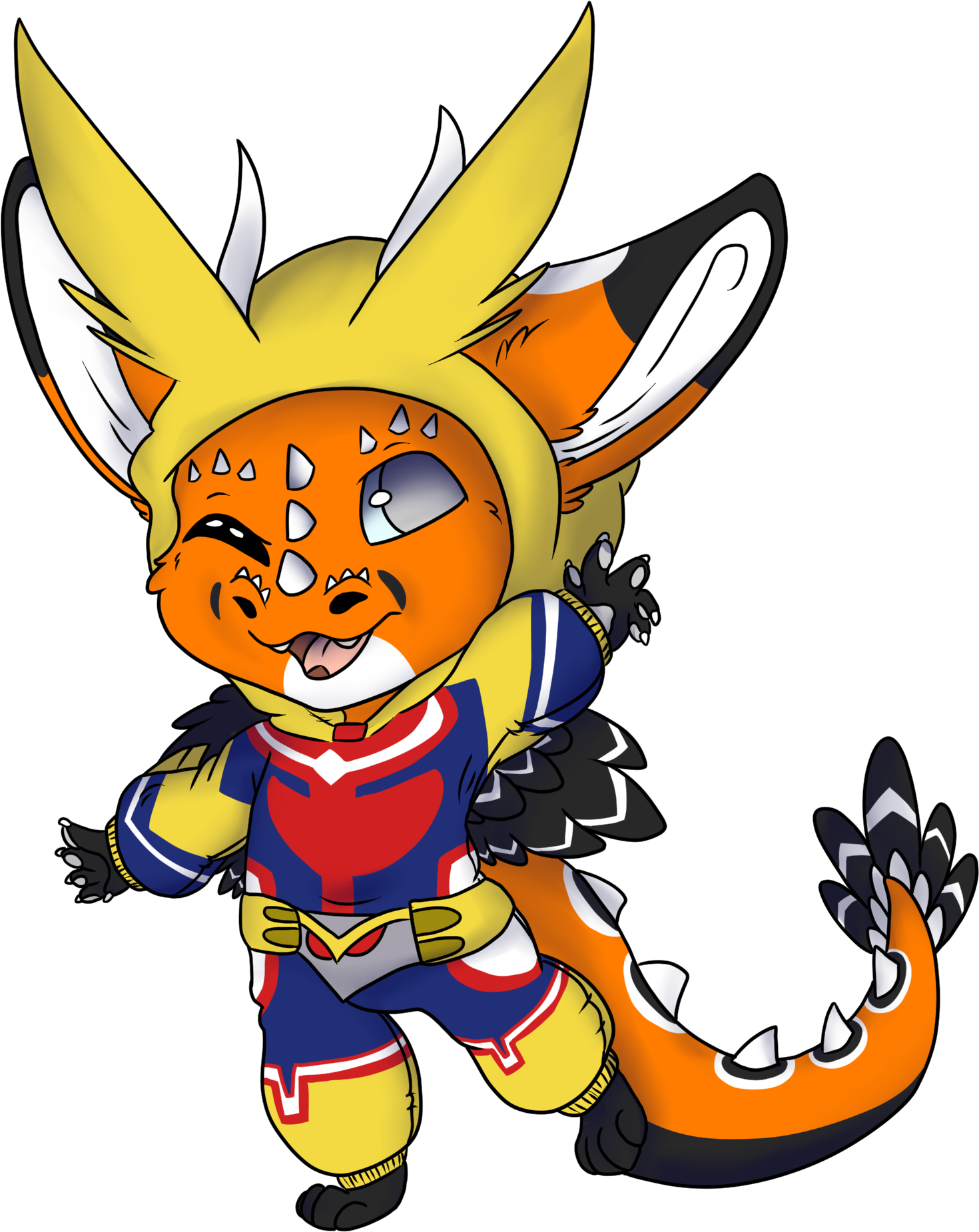 All Might Kigu - Human Body (1586x1915), Png Download