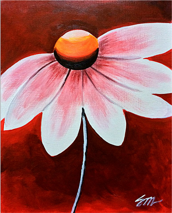 “daisy Red” - Still Life (1080x864), Png Download