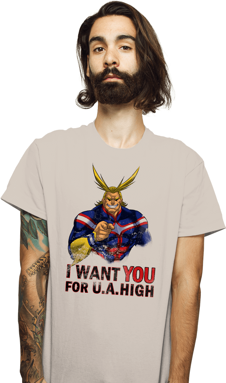 Uncle All Might - Shirt Punch Harry Potter (930x1322), Png Download