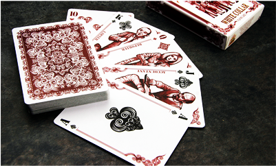 Bicycle White Collar Playing Cards - White Collar Playing Cards (400x400), Png Download