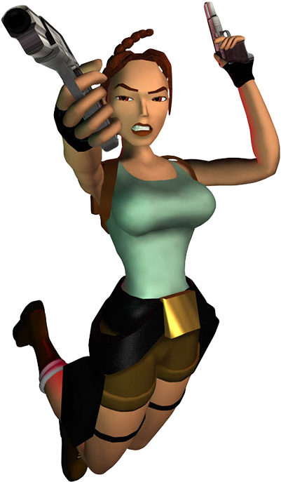 Render Tr3-xl - Tomb Raider Ps1 Png (421x766), Png Download