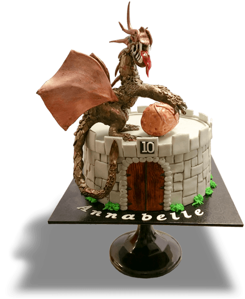 Fantasy Dragon Cake, Made To Order Custom Birthday - Cake (649x587), Png Download