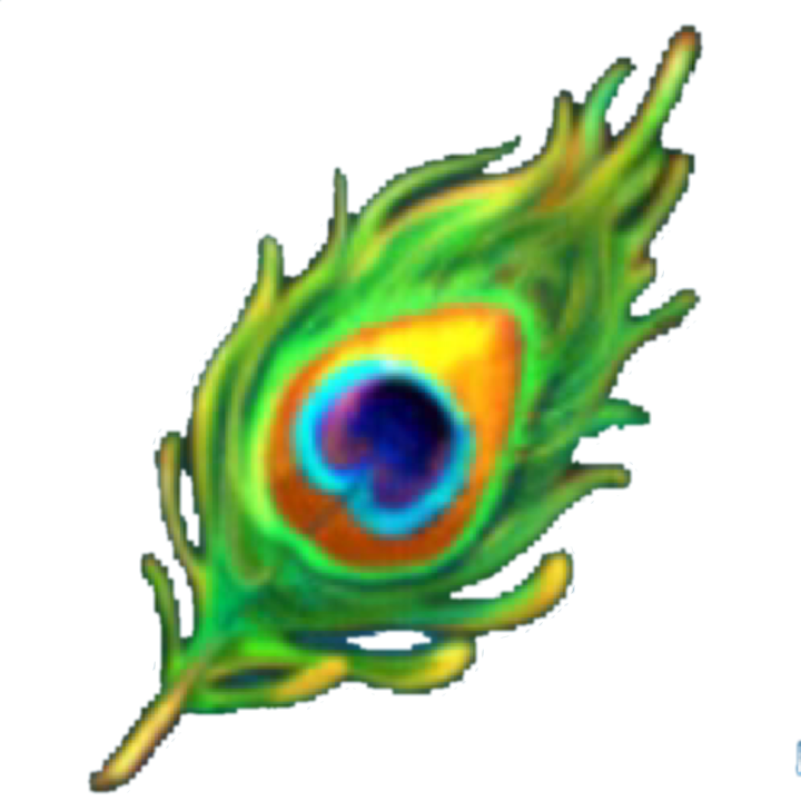 Peacock Feather - Illustration (720x720), Png Download