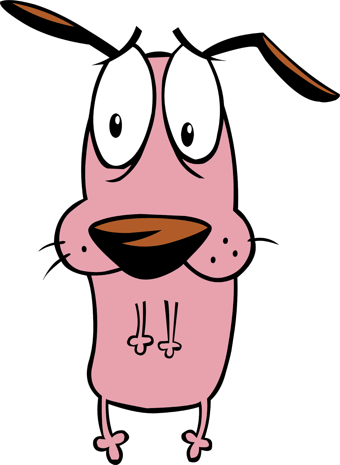 Courage The Cowardly Dog - Courage The Cowardly Dog Paws (1170x1600), Png Download
