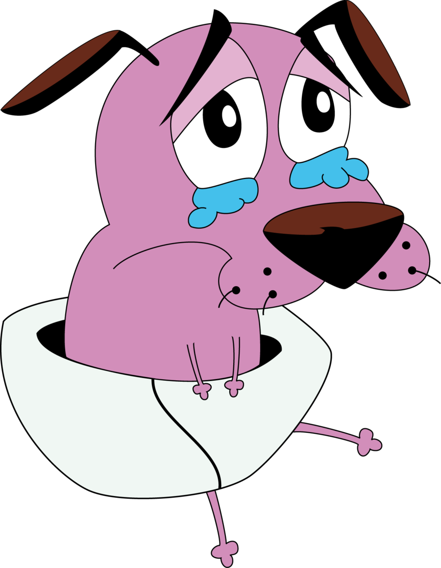 Courage Cartoon Tattoos, Dog Tattoos, Cartoon Network, - De Coraje El Perro Cobarde (900x1159), Png Download