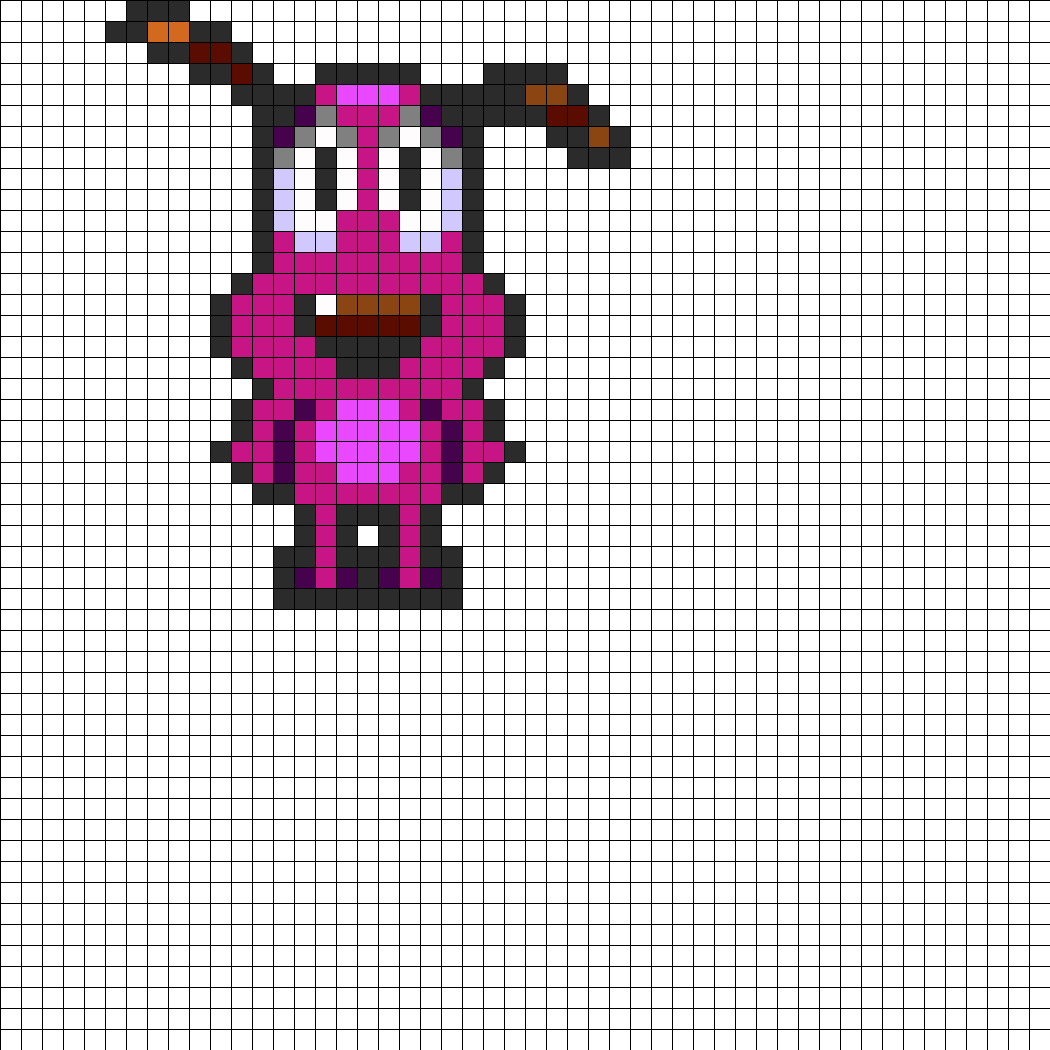 Courage The Cowardly Dog Perler Bead Pattern / Bead - Bead (1050x1050), Png Download