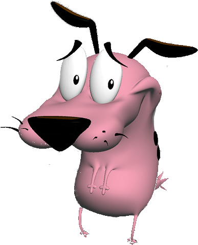 The - Courage The Dog Transparent (500x490), Png Download