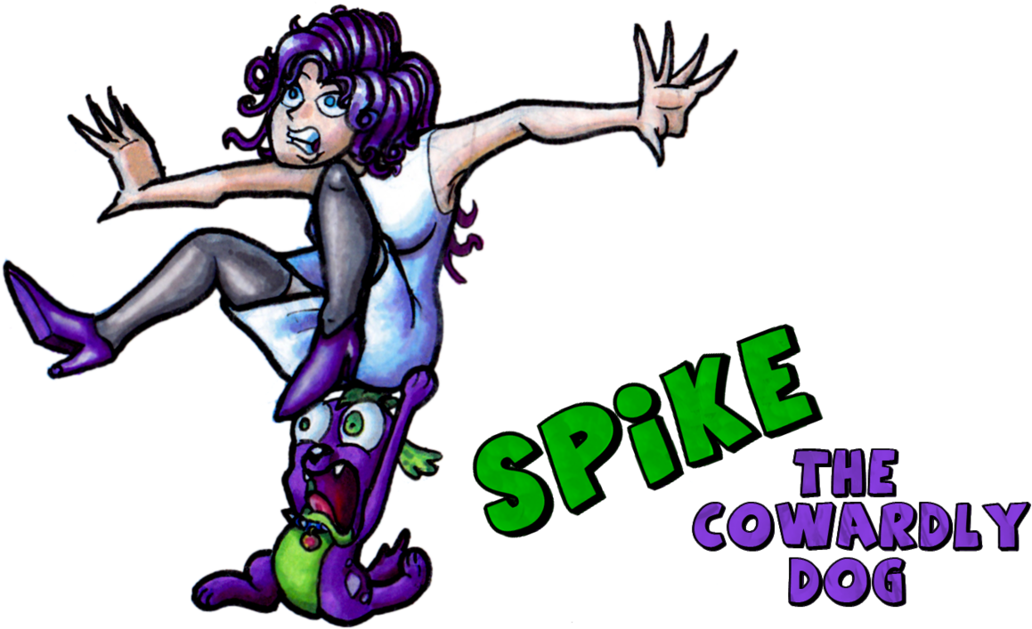 Pm, Courage The Cowardly Dog, Crossover, Dog, Equestria - Спайк Пёс (1280x767), Png Download