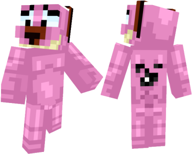 Yyphqnpng - Minecraft Skin Pink Dog (403x315), Png Download