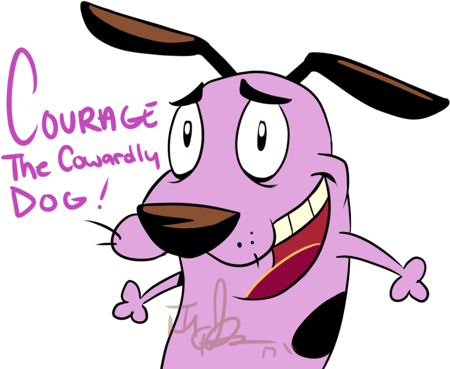 Courage The Cowardly Dog - Cartoon (1013x788), Png Download