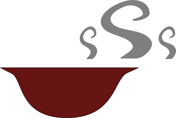 Original Png Clip Art File Soup Bowl With Steam Svg (600x404), Png Download