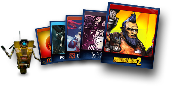 Steam Trading Cards Are Collectible Cards Users Get - Coque Iphone 7 Plus + Salvador Borderlands - Etui Pour (598x287), Png Download