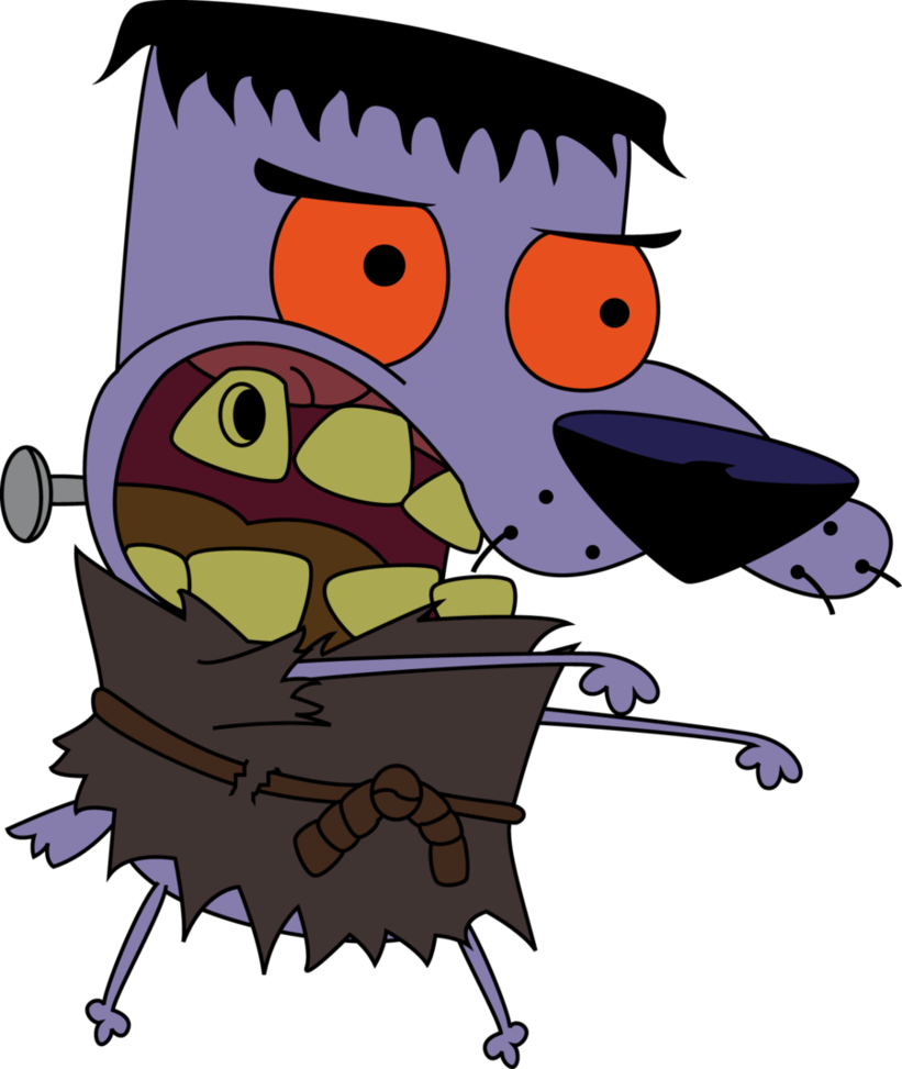Courage - Courage The Cowardly Dog Frankenstein (821x973), Png Download
