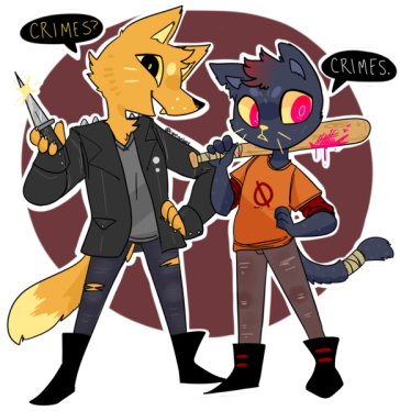 Night In The Woods Fanart (400x392), Png Download