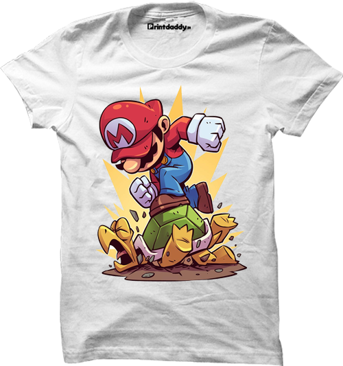 Super Mario Tshirt - Mockup (500x533), Png Download
