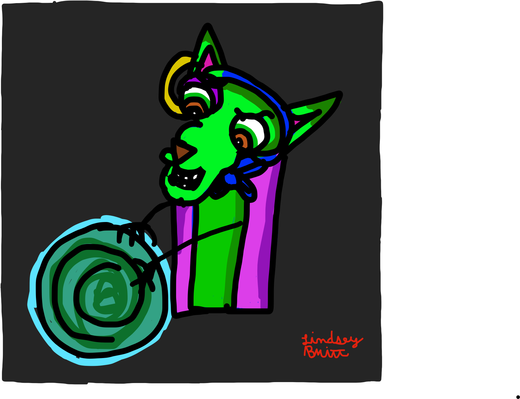 Courage The Cowardly Dog Gypsy - Cartoon (2048x1536), Png Download