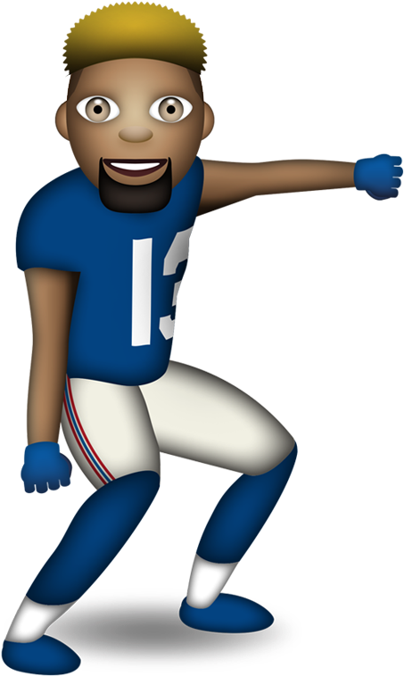 An Nfl Emoji Keyboard Is Now Here, And It's Awesome - Odell Beckham Emoji (800x800), Png Download