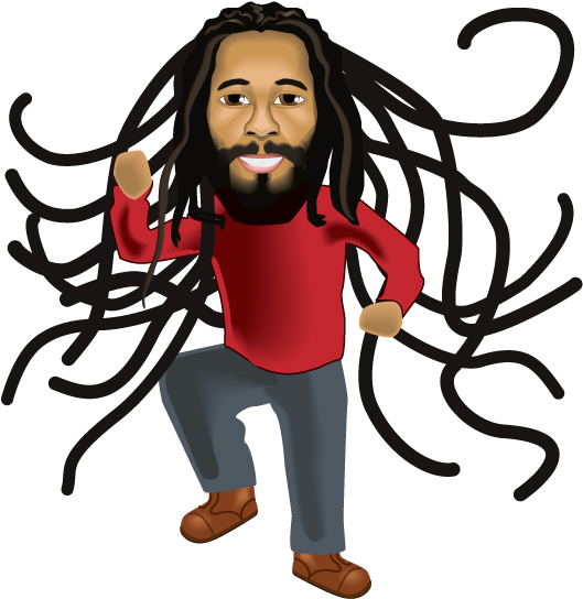 Emoji Clipart Dancing - Ziggy Marley Emoji (618x618), Png Download