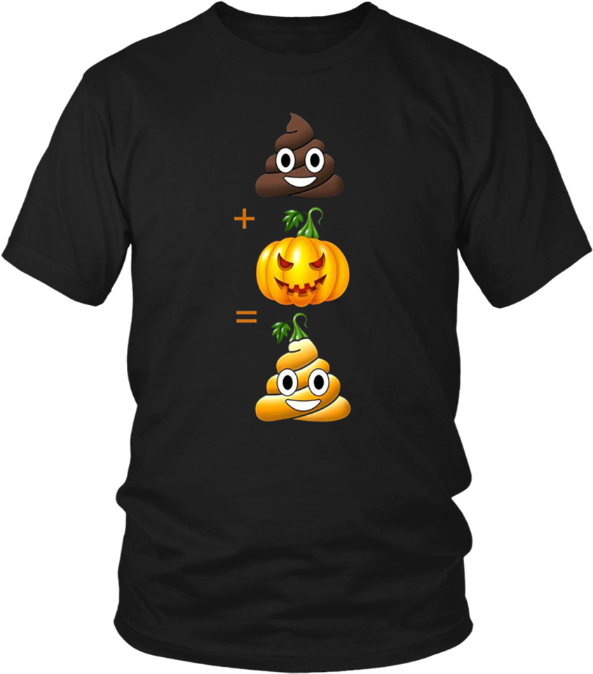Poop Emoji Pumpkin Funny Halloween Costume Shirt Teefim - Dogecoin To The Moon T Shirt (960x960), Png Download