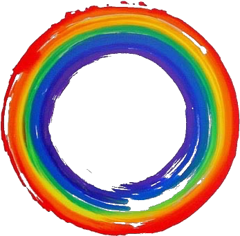 Rainbow-ensoa Trans - Kazuaki Tanahashi (400x400), Png Download