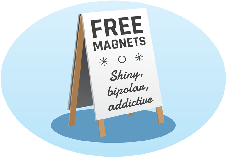 Free Magnets For The Poor, And The Passionate - Circle (800x557), Png Download