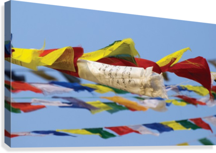 Prayer Flags In The Wind, Nepal Canvas Print - Posterazzi Dpi1865458 Prayer F (429x305), Png Download