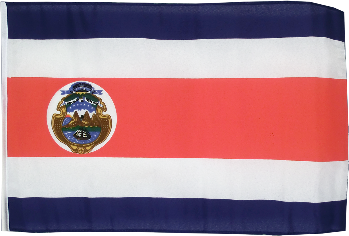 Small Costa Rica Flag - 12x18" (1500x964), Png Download