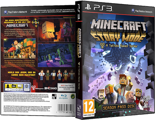 Capa Minecraft Story Mode Ps3 - Minecraft Story Mode Ps-3 Playstation 3 (600x463), Png Download