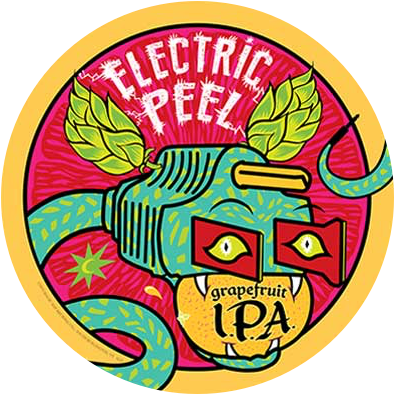 Electric Peel Grapefruit Ipa - Magic Hat Electric Peel (400x400), Png Download