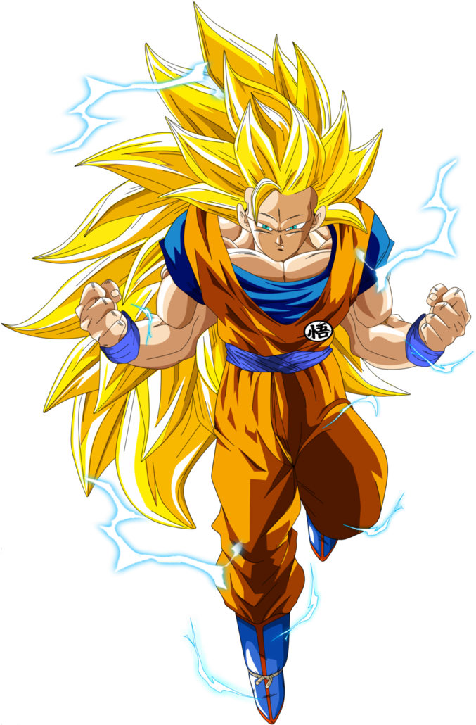 Goku Super Saiyajin - Goku Ssj3 (745x1073), Png Download