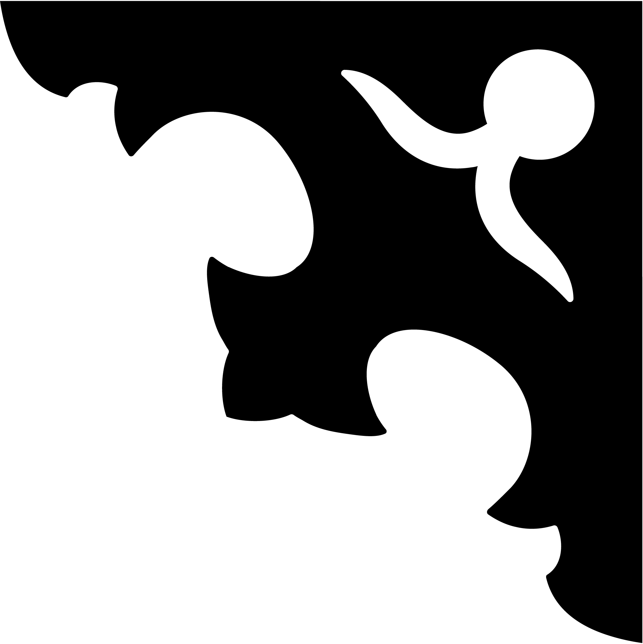 Stencil Stencil Templates, Decoupage, Scroll Saw Patterns, - Shelf Bracket Design Silhouette (2163x2166), Png Download