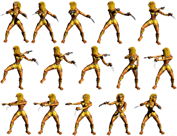 Ki2 Maya Look Back Stab - Portable Network Graphics (720x556), Png Download