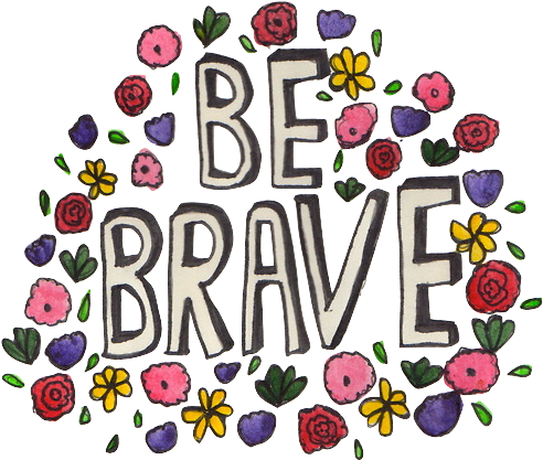 Cute Transparent Quotes Tumblr - Cafepress Be Brave Puzzle (500x446), Png Download