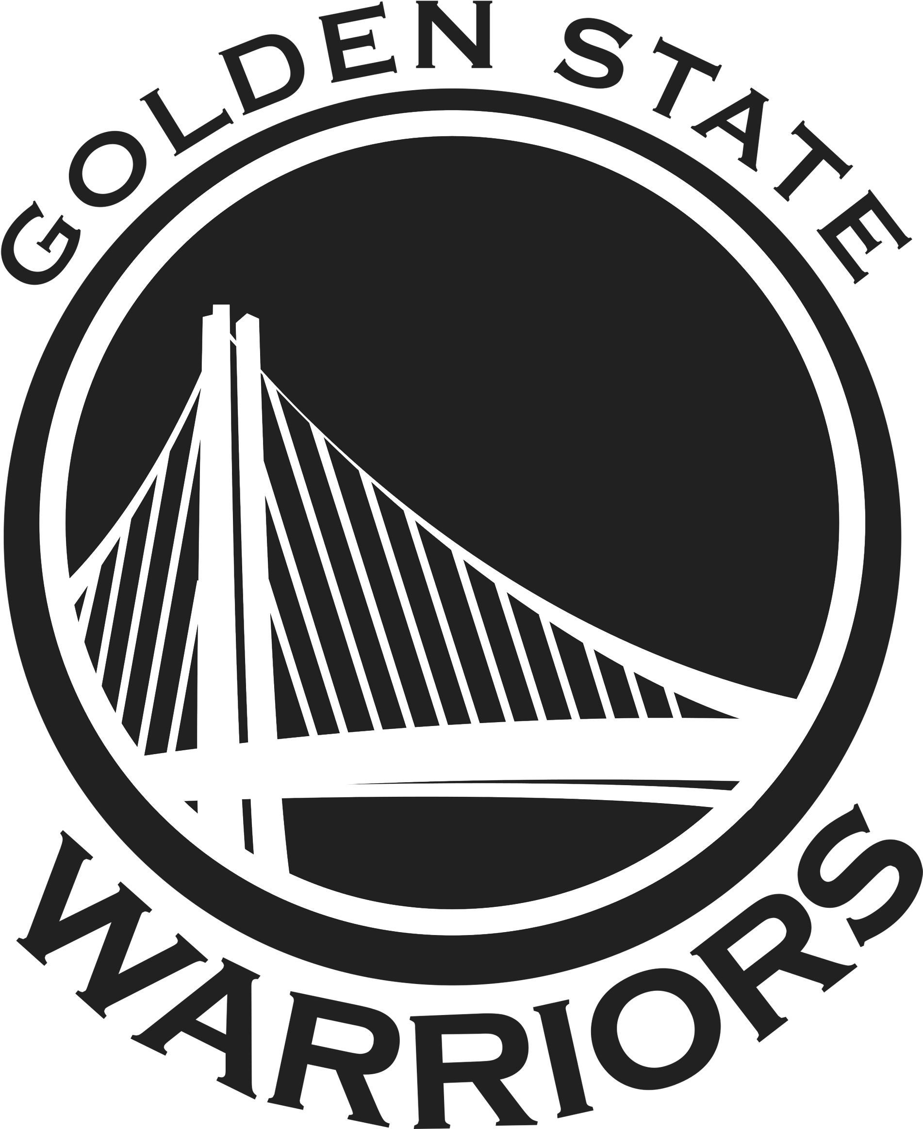 Pin Golden State Warriors Logo Font - Golden State Warrior Logo Vector (2400x2687), Png Download